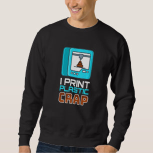 Sudadera Impresión código de impresora de crap de plástico