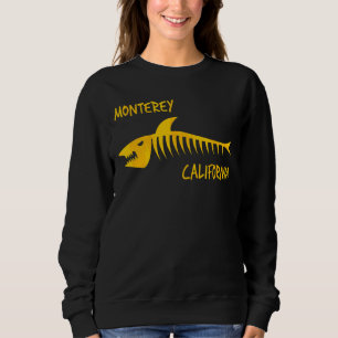 Sudadera Impresión de árbol de tiburón de Monterey Californ