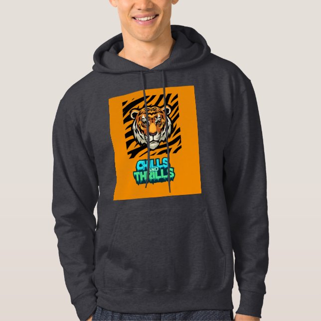 Sudadera Impresión de diseño de tigre (Anverso)
