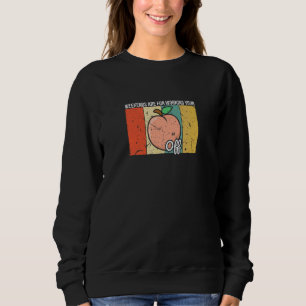 Sudadera Impresión de fruta de color crudo Just Apricot Wee