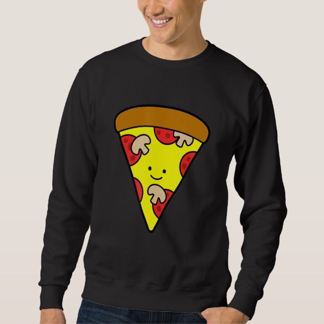 Sudadera Impresión de hongos de pizza (Anverso)