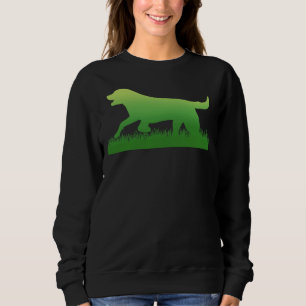 Sudadera Impresión de laboratorio negro de Labrador