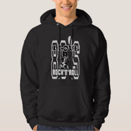 Sudadera Impresión de Rock - Me encanta el Rock’n’Roll de l