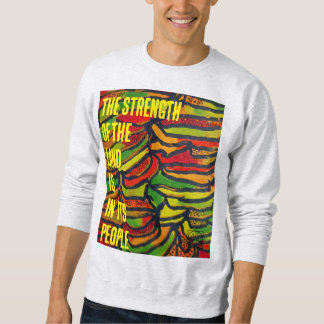 Sudadera Impresión del Congo la fuerza de la tierra
