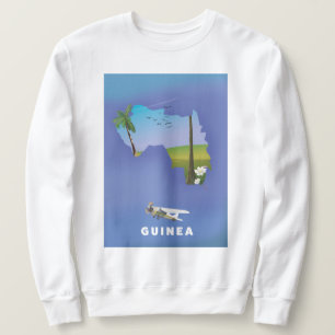 Sudadera Impresión del poster de esquí de Guinea Sudáfrica.