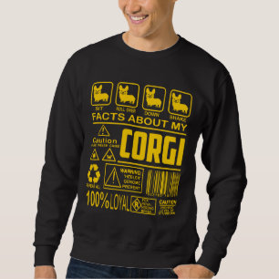 Sudadera Impresión divertida de corgi leal orgánica