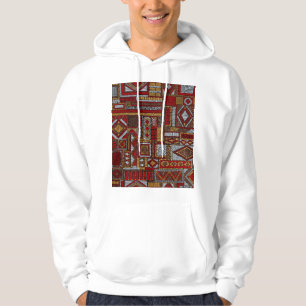 Sudadera Impresión étnica bordada estilo de mosaico