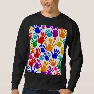 Sudadera Impresión manual colorida