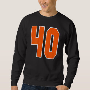 Sudadera Impresión posterior número de bloque deportivo nar