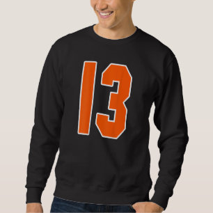 Sudadera Impresión posterior número de bloque deportivo nar