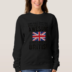Sudadera Impresionante bandera británica Gran Bretaña Rodas