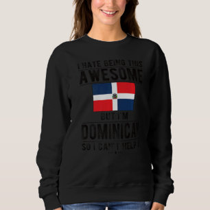 Sudadera Impresionante bandera dominicana Dominica