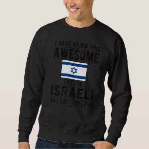 Sudadera Impresionante bandera israelí Israel raíces israel