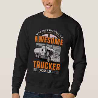 Sudadera Impresionante camionero Semi Conductor de camiones