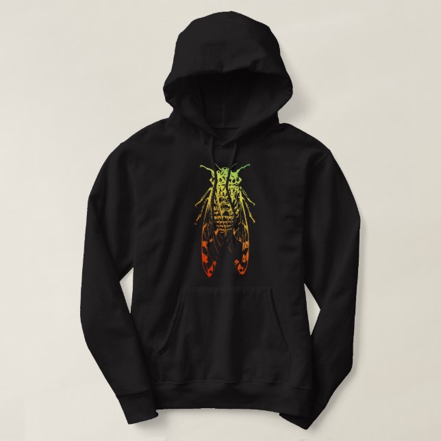 Sudadera Impresionante Cicada Colorido Arcoiris Para Cicada (Diseño del anverso)