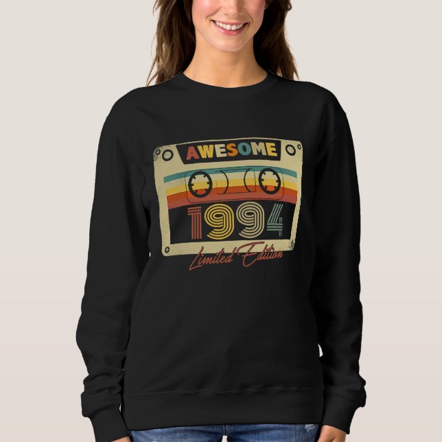 Sudadera Impresionante cinta de cassette retro de 1994 29º  (Anverso)