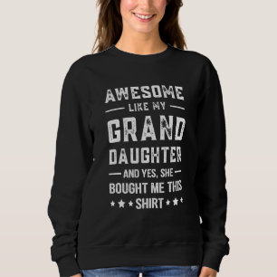 Sudadera Impresionante como mi nieta papá abuelo abuelo Gra