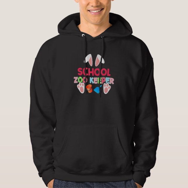 Sudadera Impresionante conejillo zoológico conejo conejillo (Anverso)