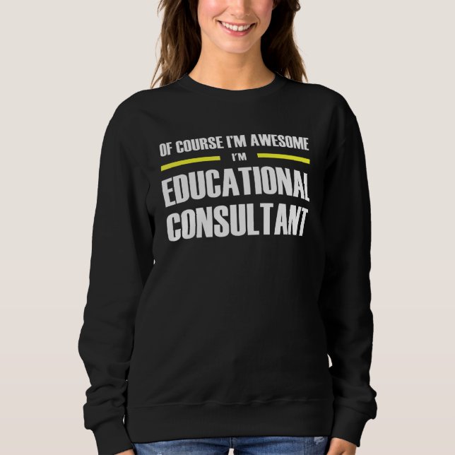 Sudadera Impresionante consultor educativo (Anverso)