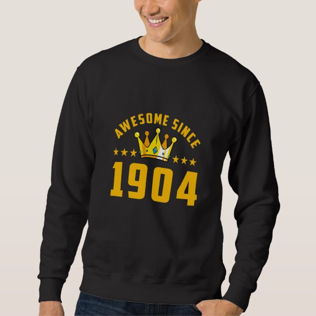 Sudadera Impresionante Desde 1904 Cumpleaños   (Anverso)