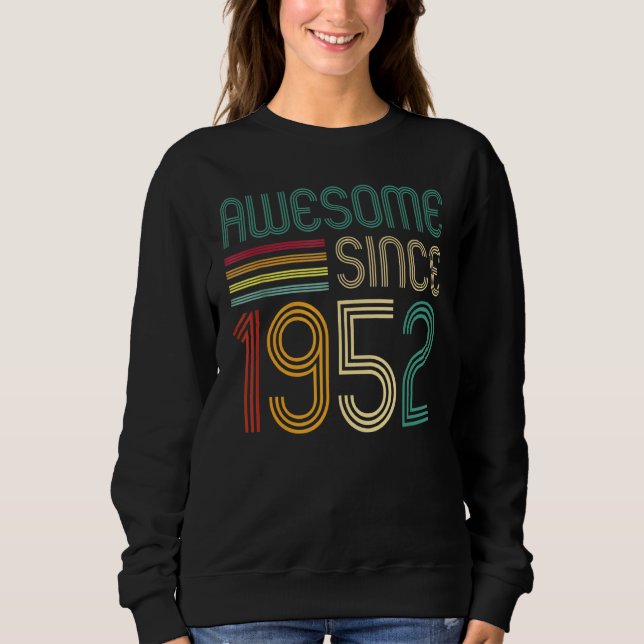 Sudadera Impresionante desde 1952 70 cumpleaños retro (Anverso)