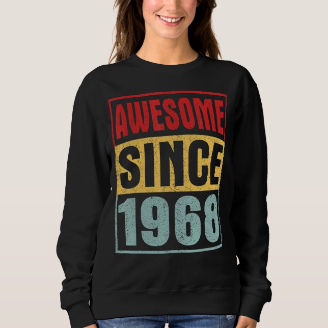 Sudadera Impresionante desde 1968, 54º cumpleaños en proble (Anverso)