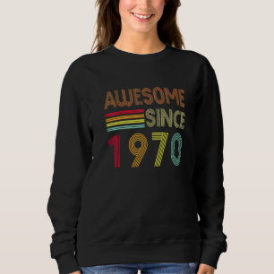 Sudadera Impresionante desde 1970 Vintage 52º cumpleaños