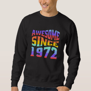 Sudadera Impresionante desde 1972 arco iris retro 50 años d