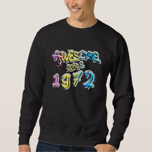 Sudadera Impresionante Desde 1972 Motivo de Grafiti