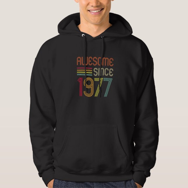 Sudadera Impresionante desde 1977 45º cumpleaños retro (Anverso)