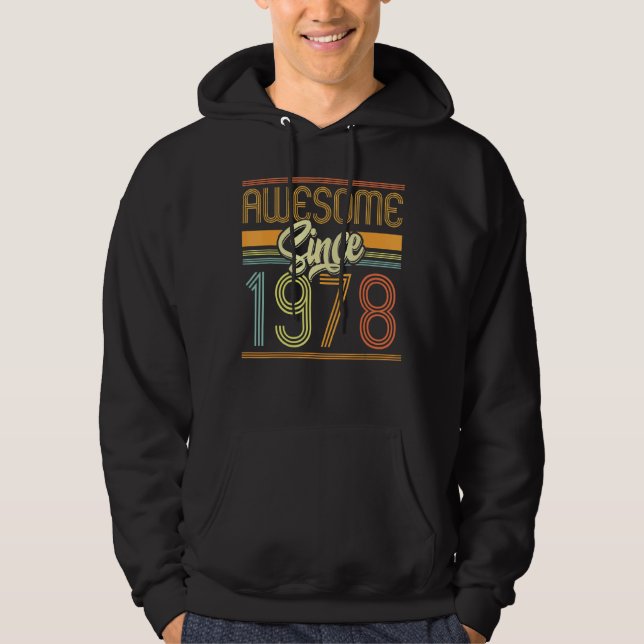 Sudadera Impresionante desde 1978 44º cumpleaños 44 años cu (Anverso)