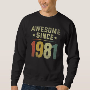 Sudadera Impresionante desde 1981 41ª retro de cumpleaños m