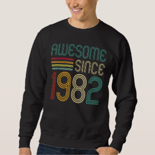 Sudadera Impresionante desde 1982 40 cumpleaños retro