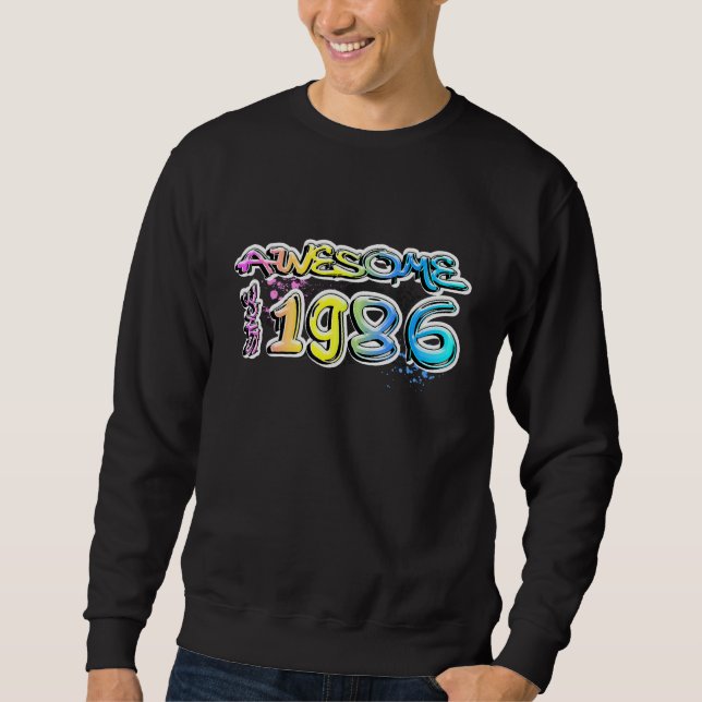 Sudadera Impresionante desde 1986 Graffiti Motif (Anverso)