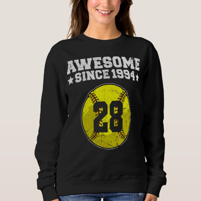 Sudadera Impresionante desde 1994 Bodega 28º cumpleaños 28  (Anverso)