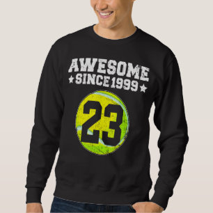 Sudadera Impresionante desde 1999 Tenis 23 cumpleaños 23 añ