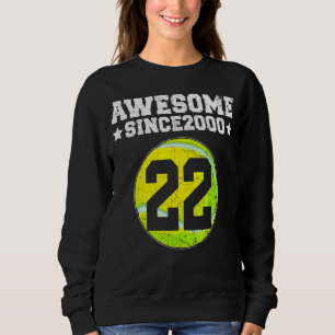 Sudadera Impresionante desde 2000 Tenis 22º cumpleaños 22 a