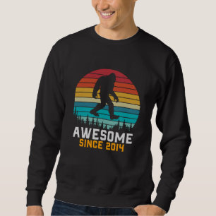 Sudadera Impresionante desde 2014   Cumpleaños Bigfoot Retr