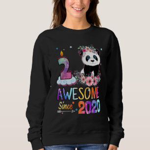 Sudadera Impresionante desde 2020, segundo cumpleaños, Pand