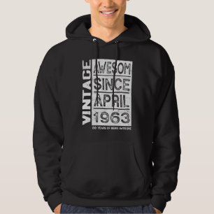Sudadera Impresionante desde abril de 1963 60 cumpleaños
