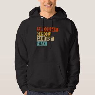 Sudadera Impresionante desde agosto de 1977 Vintage 45th Bi