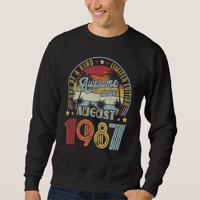 Sudadera Impresionante Desde Agosto De 1987 Una Especie (Anverso)