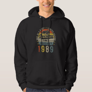 Sudadera Impresionante desde agosto de 1989 Vintage 33rd Bi