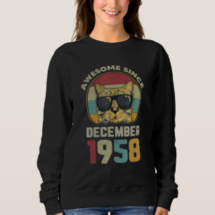 Sudadera Impresionante desde diciembre de 1958 64º gato por