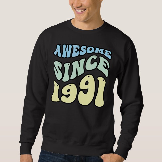 Sudadera Impresionante desde el cumpleaños retro vintage de (Anverso)