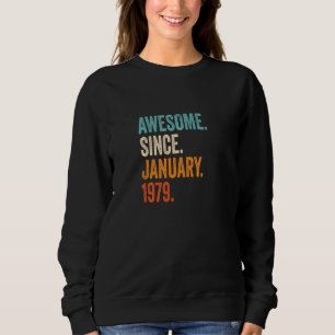 Sudadera Impresionante desde enero de 1979 44º cumpleaños