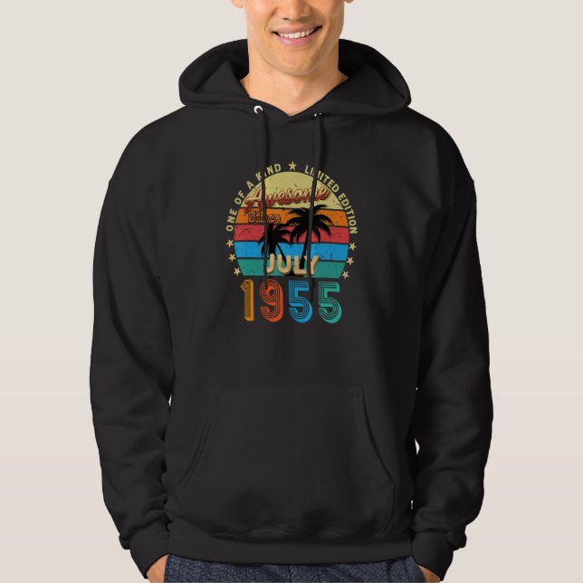 Sudadera Impresionante desde julio de 1955 67º cumpleaños r (Anverso)