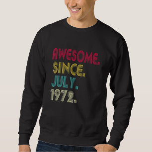 Sudadera Impresionante desde julio de 1972 50 cumpleaños 5