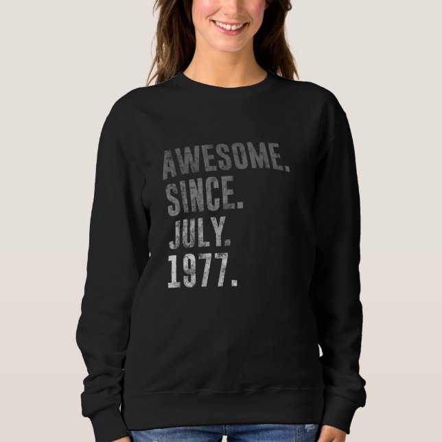 Sudadera Impresionante desde julio de 1977 45ª cosecha de c (Anverso)