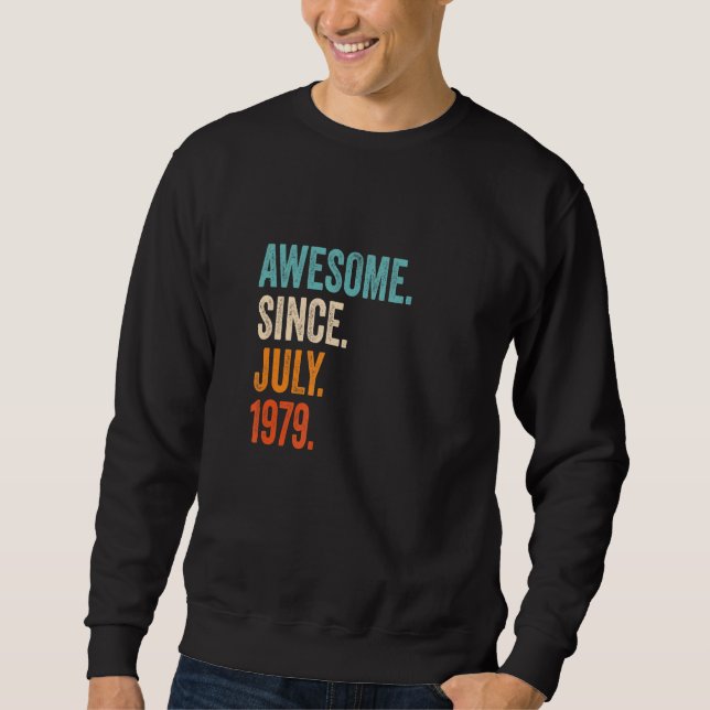 Sudadera Impresionante desde julio de 1979 43er cumpleaños (Anverso)